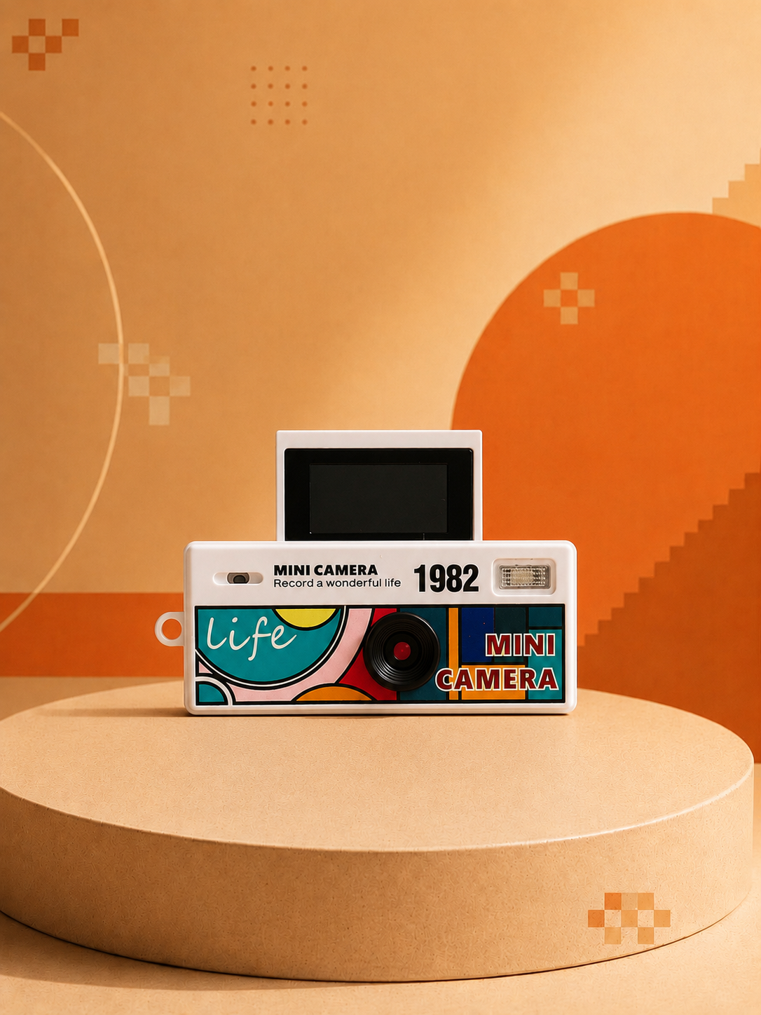 Retro Mini Camera With Flip Screen