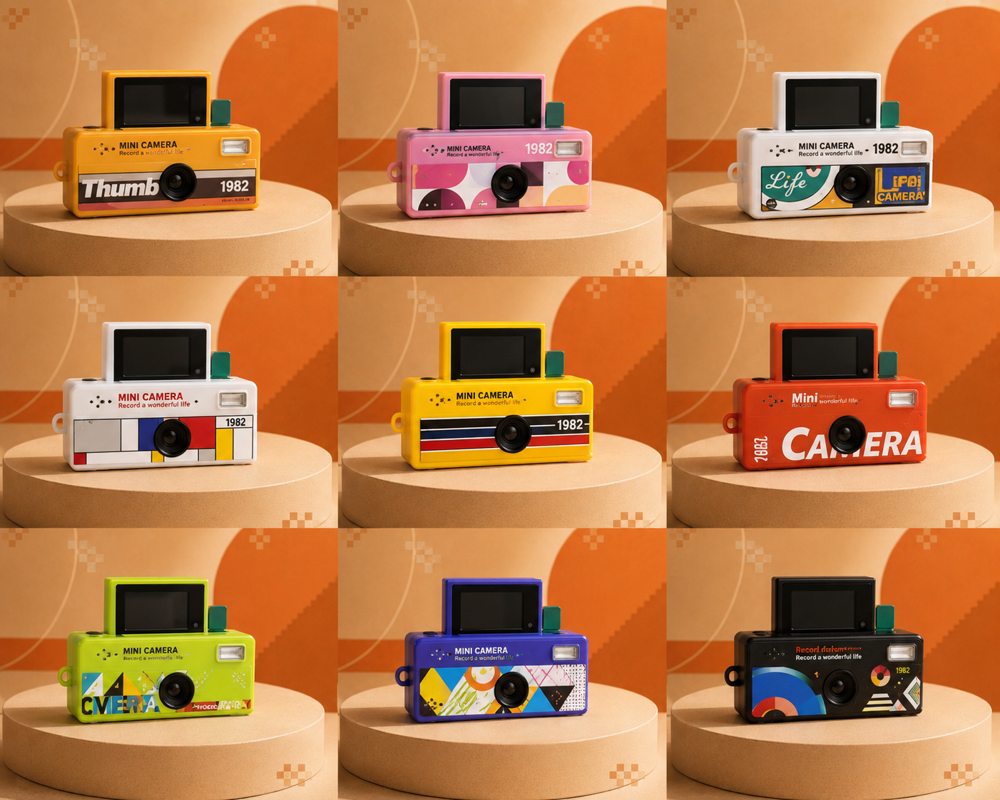Retro Mini Camera With Flip Screen